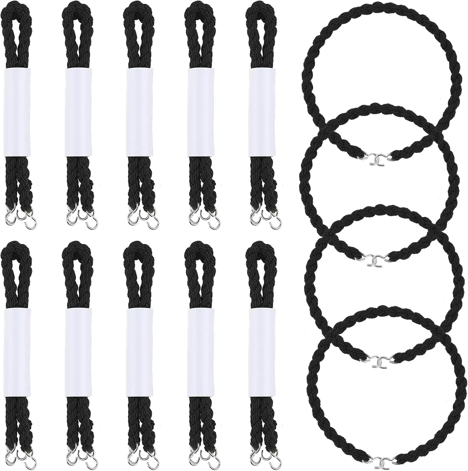 14pcs Boot Blousers Military Elastic Boot Strap Boot Bands Blousing Straps with Metal Hook for Pants Men and Women