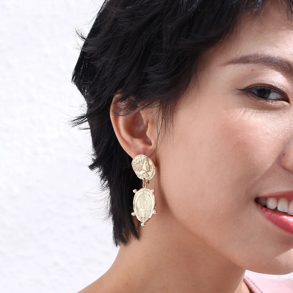 2022  Unique Design Fashion Earrings Jewelry Hanging Pendientes orecchini brincos Pendientes for Women aretes de mujer modernos