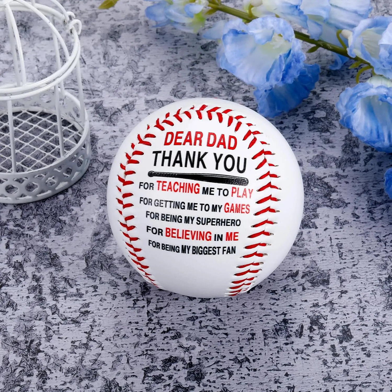 AMBREGRISSUN Fathers Day Baseball Gifts for Dad, for Dad from Daughter Son, First Fathers Day Presents for New Dad Baseball Accessories for Men Daddy to Be Gift for First Time Daddy Christmas