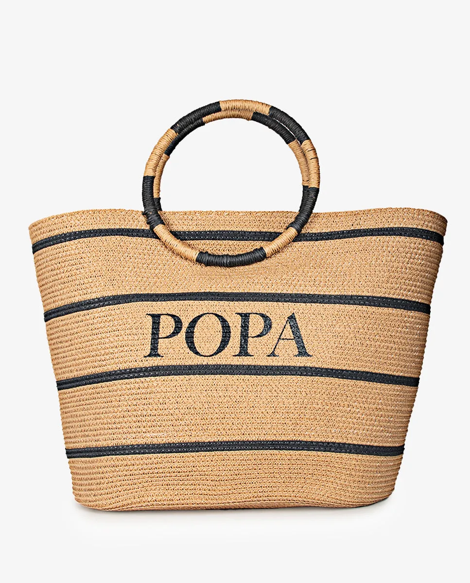 Bolso Romina Camel y Negro