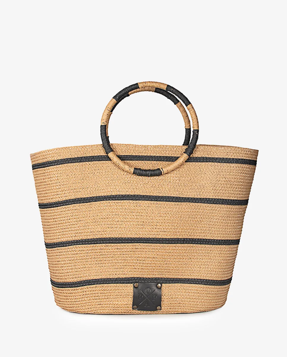 Bolso Romina Camel y Negro