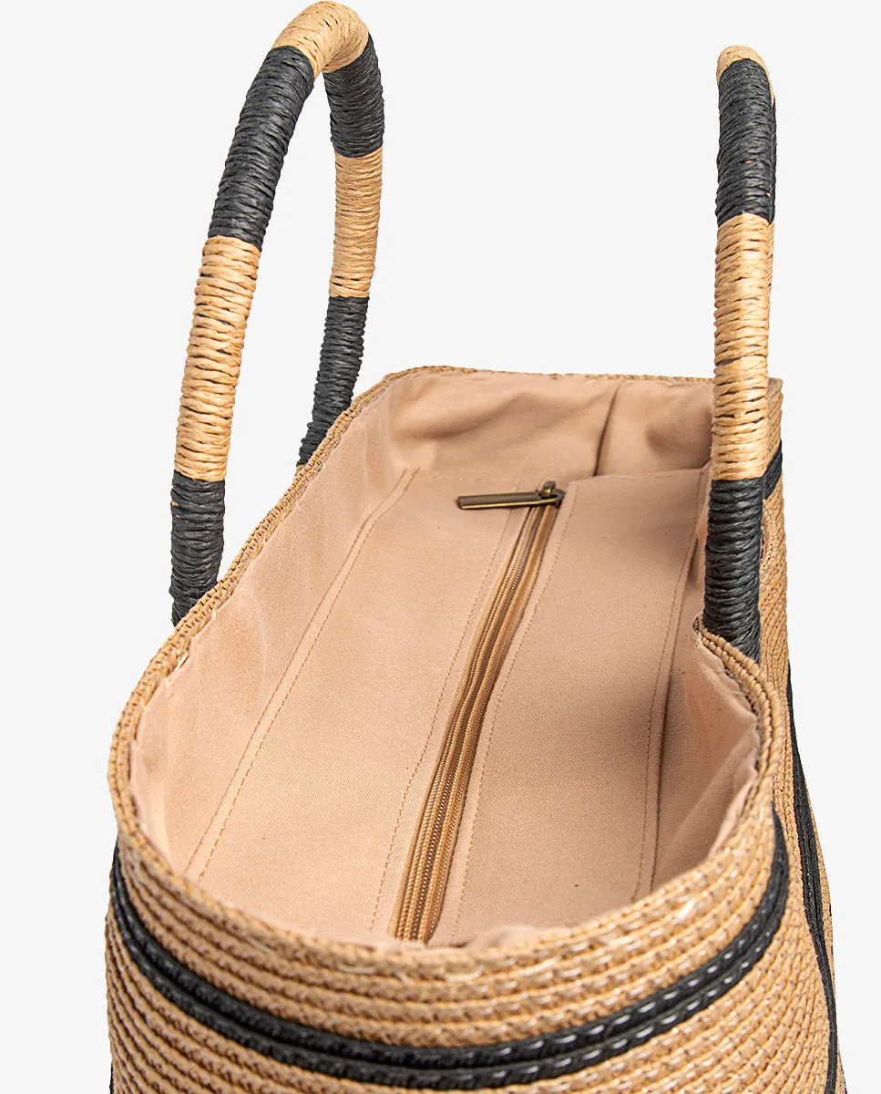 Bolso Romina Camel y Negro