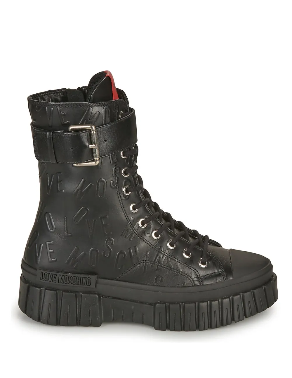 Botas Love Moschino Lovely Love Negras Mujer