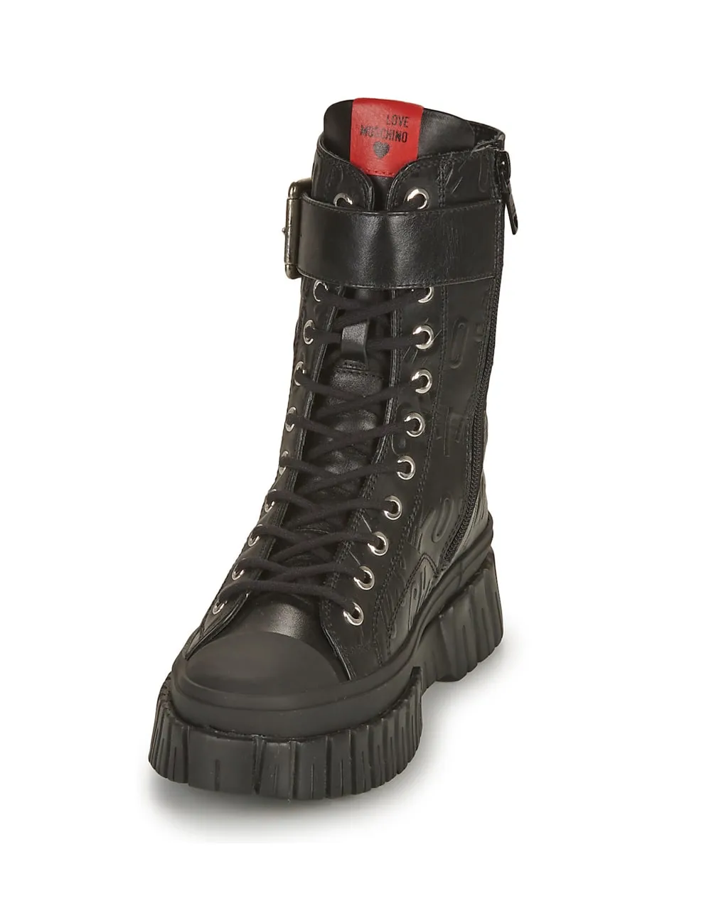 Botas Love Moschino Lovely Love Negras Mujer