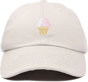DALIX Soft Serve Ice Cream Hat Cotton Baseball Cap