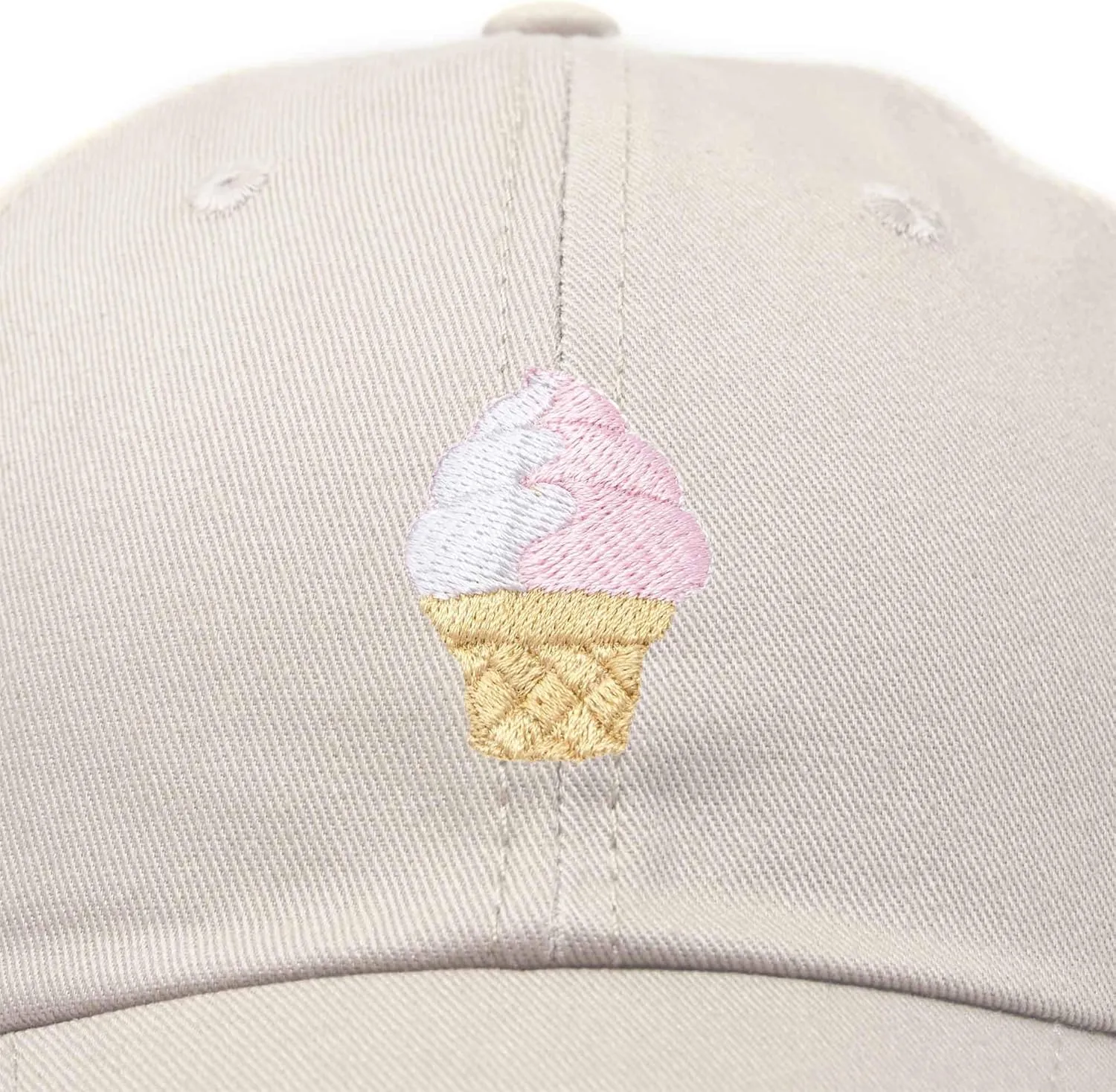 DALIX Soft Serve Ice Cream Hat Cotton Baseball Cap