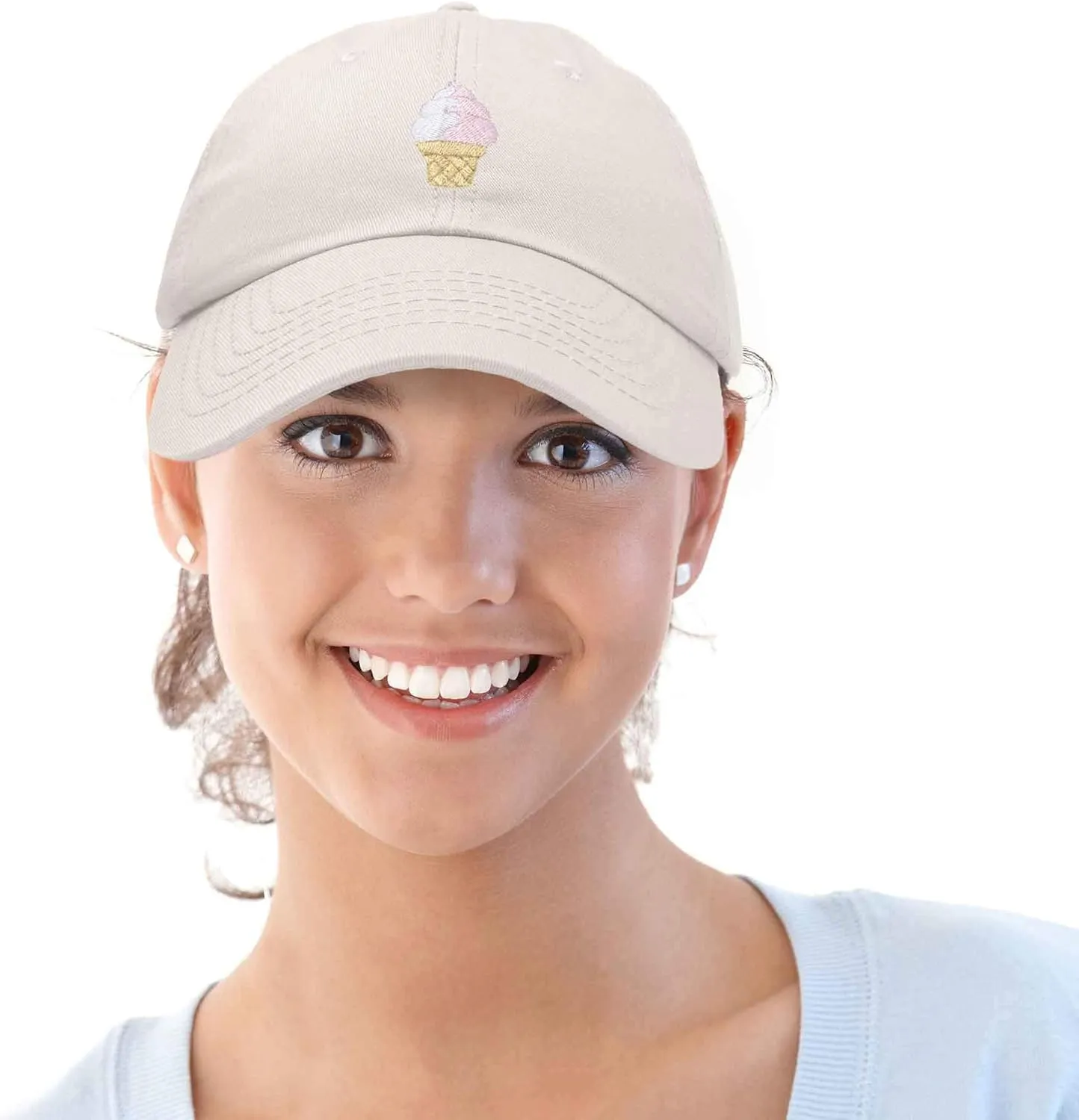 DALIX Soft Serve Ice Cream Hat Cotton Baseball Cap