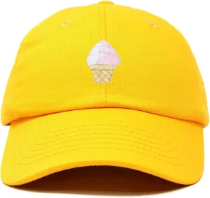 DALIX Soft Serve Ice Cream Hat Cotton Baseball Cap