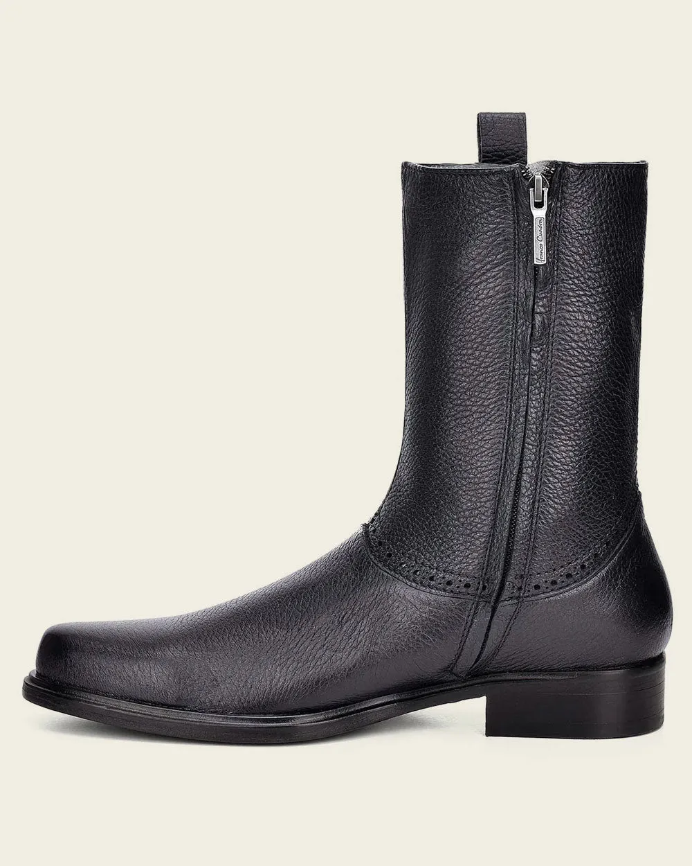 Dress hand-painted black boot