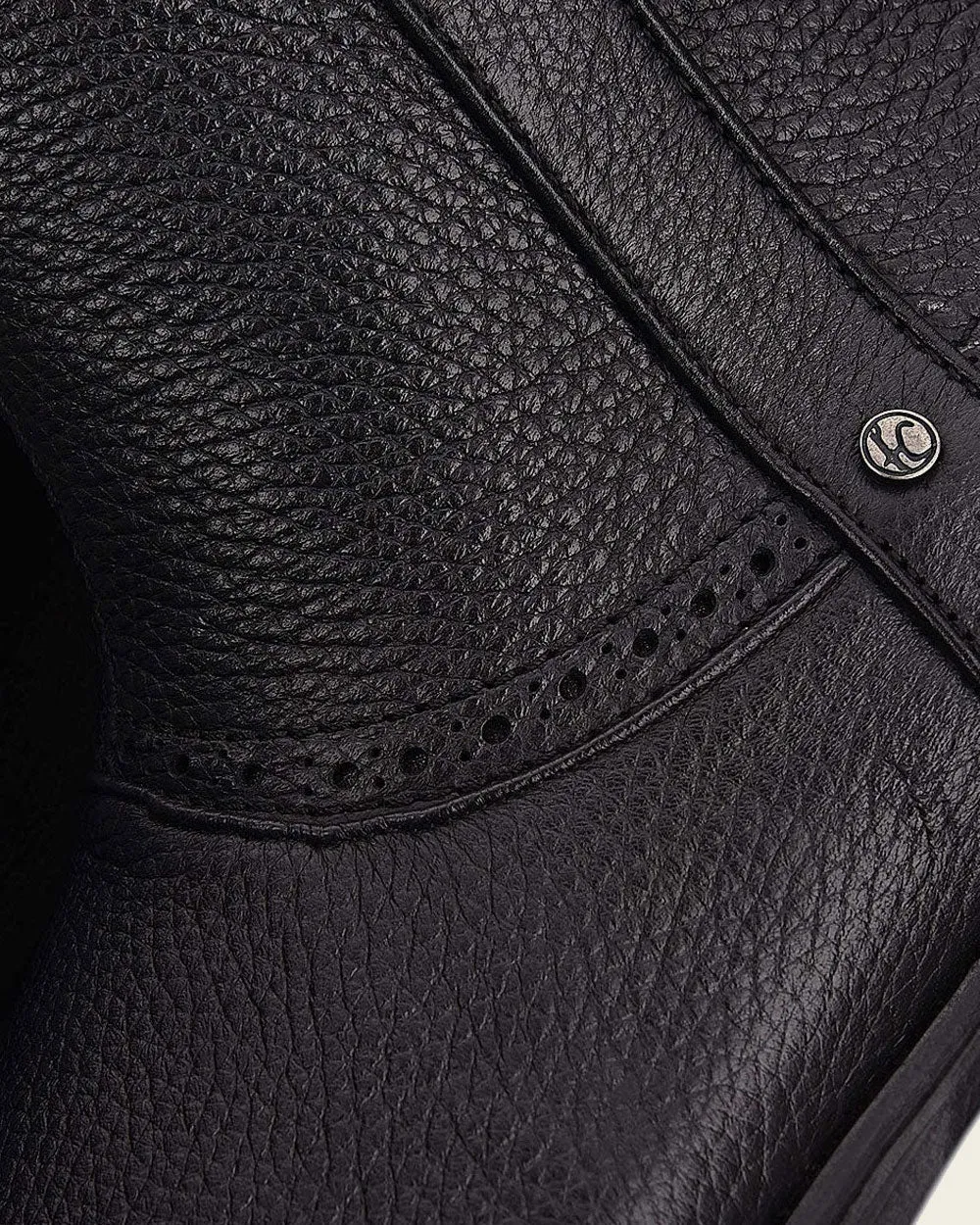 Dress hand-painted black boot