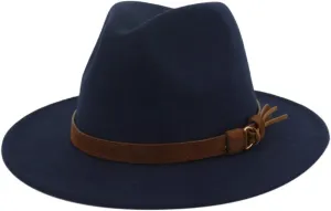 Mens Classic Fedoras Hats Vintage Winter Outdoor Beach Sun Cap Fedora Panama Hat for Men Women