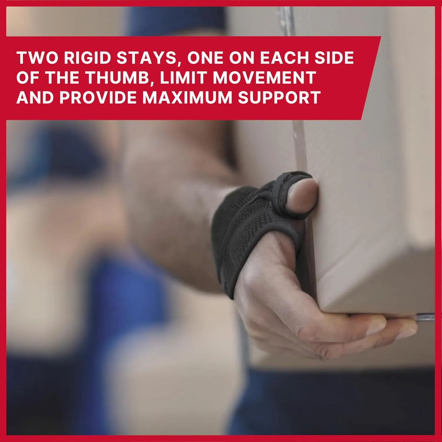 MUELLER Sports Medicine Adjust-to-Fit Thumb Stabilizer, Spica Splint, Thumb Pain Relief Brace for Men and Women, Ideal for De Quervain's Tenosynovitis, Arthritis, Sprains, Fits Right or Left
