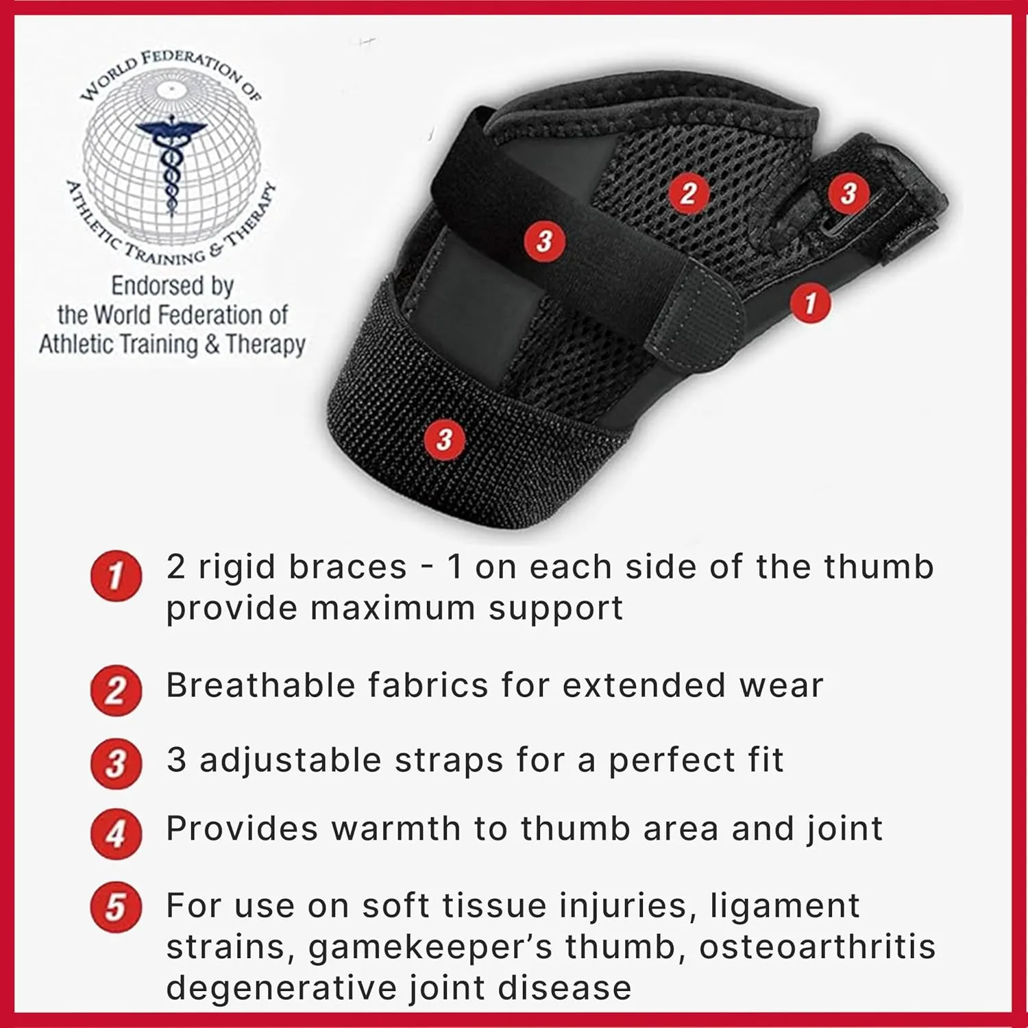MUELLER Sports Medicine Adjust-to-Fit Thumb Stabilizer, Spica Splint, Thumb Pain Relief Brace for Men and Women, Ideal for De Quervain's Tenosynovitis, Arthritis, Sprains, Fits Right or Left