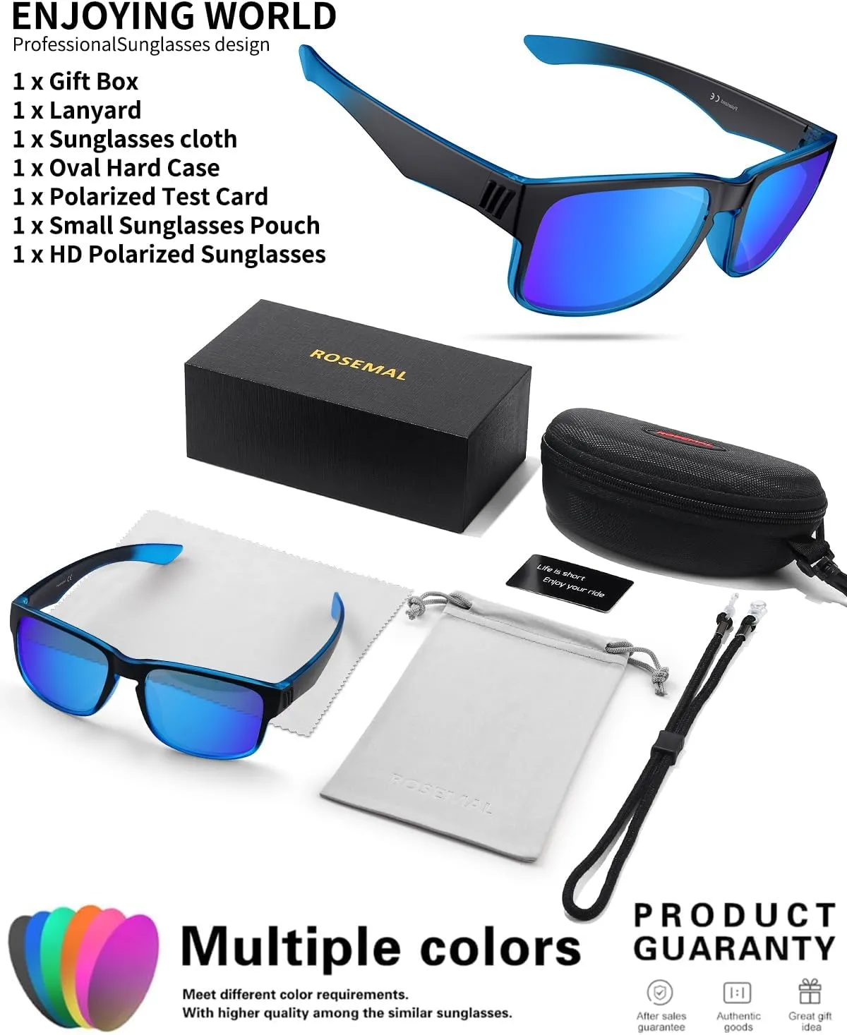 Polarized Sunglasses for Women Men Sports Sunglasses Driving Cycling Running Fishing Hiking Golf UV400 TR90