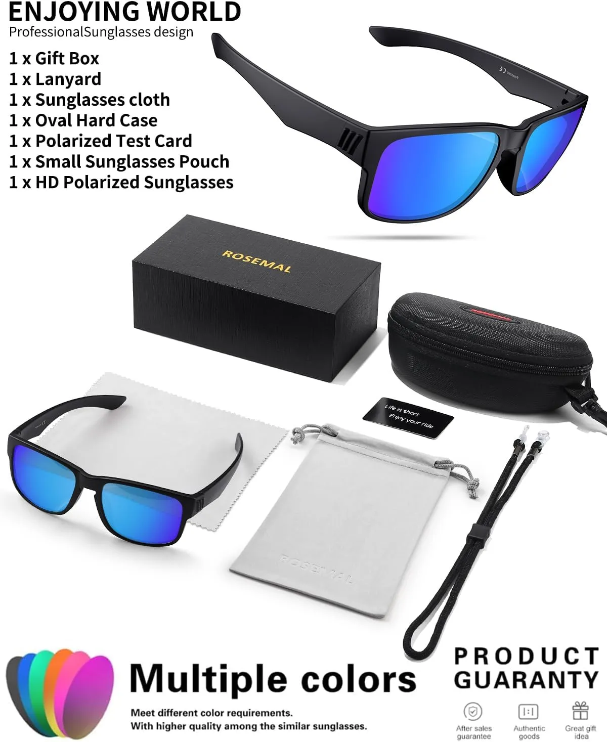 Polarized Sunglasses for Women Men Sports Sunglasses Driving Cycling Running Fishing Hiking Golf UV400 TR90