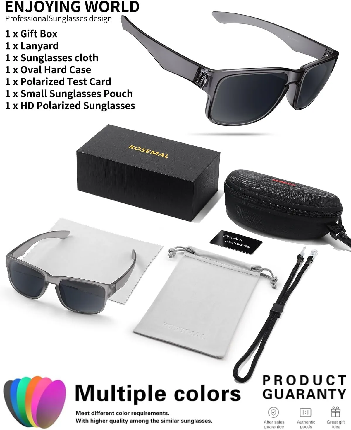 Polarized Sunglasses for Women Men Sports Sunglasses Driving Cycling Running Fishing Hiking Golf UV400 TR90