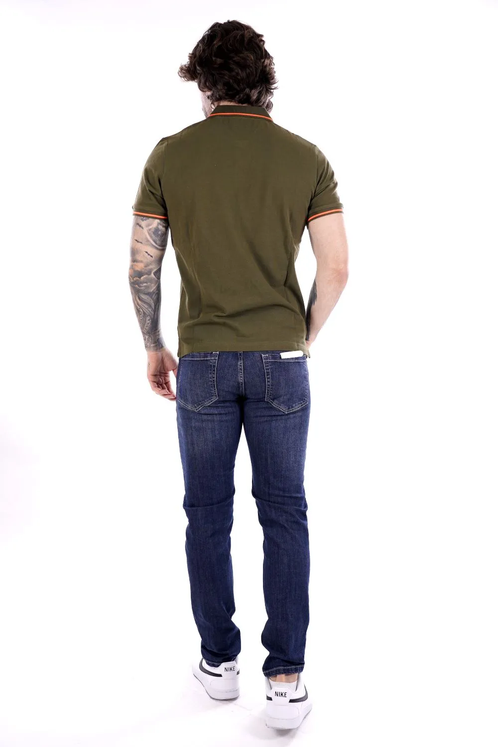 Polo MARK UP da Uomo - verde MK11003MILITARE