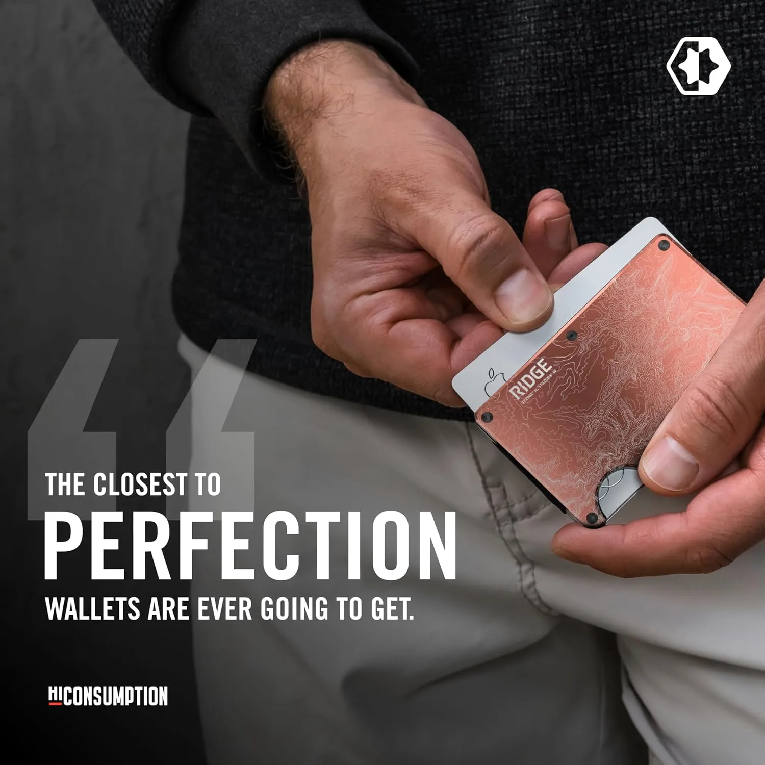 Ridge Wallets for Men - Slim Minimalist Wallet For Men, Front Pocket Wallets for Men, RFID Wallet For Men - Card Holder Wallet (The Narrows Topographic)