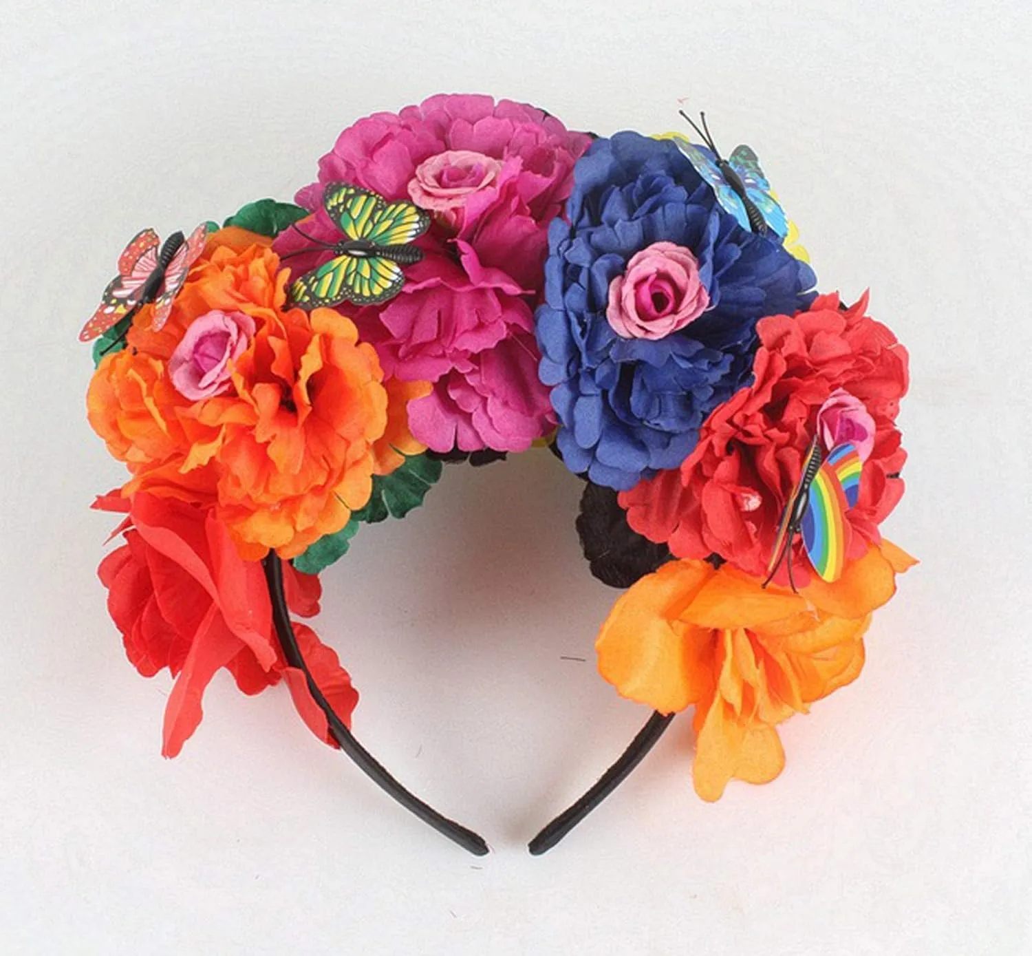 Rose Flower Crown Headband HalloweenCinco De Mayo Party Costume Headpiece NC26