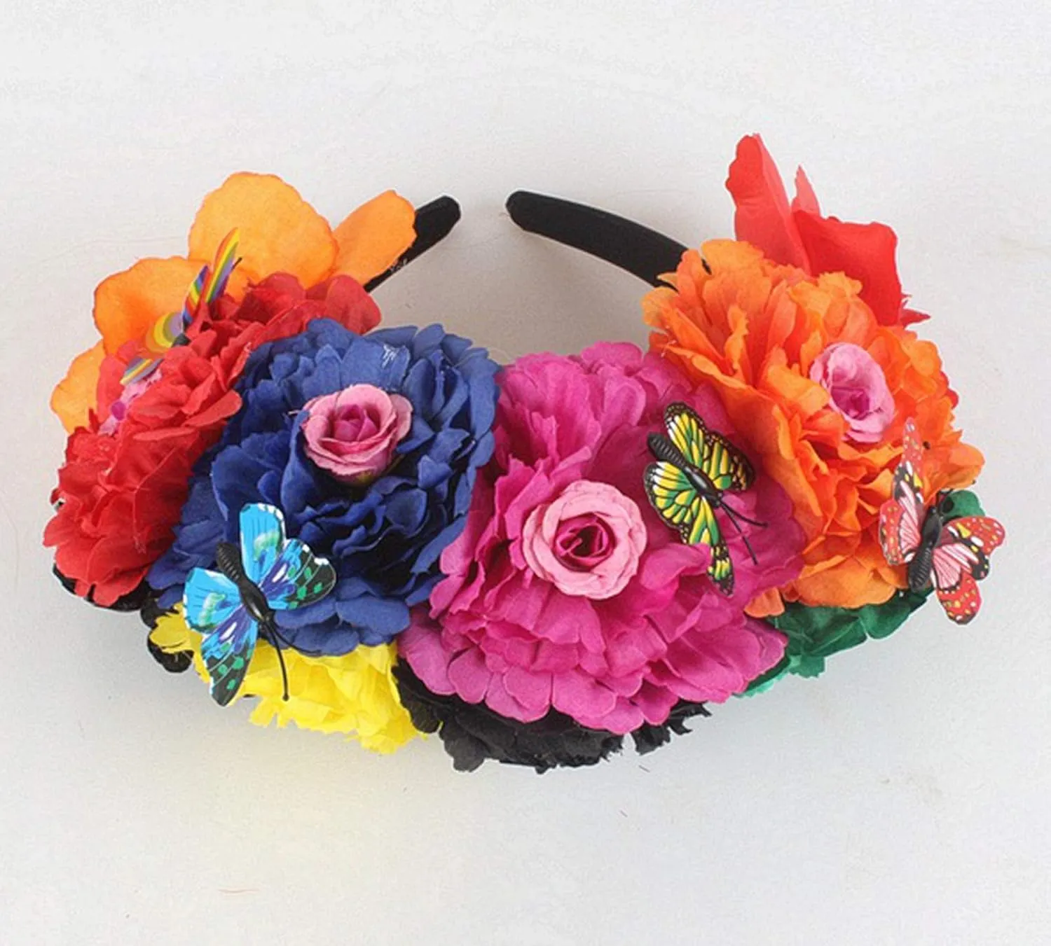 Rose Flower Crown Headband HalloweenCinco De Mayo Party Costume Headpiece NC26