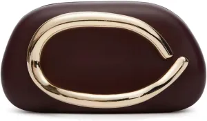 Trendy Vegan Leather Clutch Bag Evening Handbag Y2K Crossbody Bag For Women Womens Casual Summer Beach Purse Metal Handle