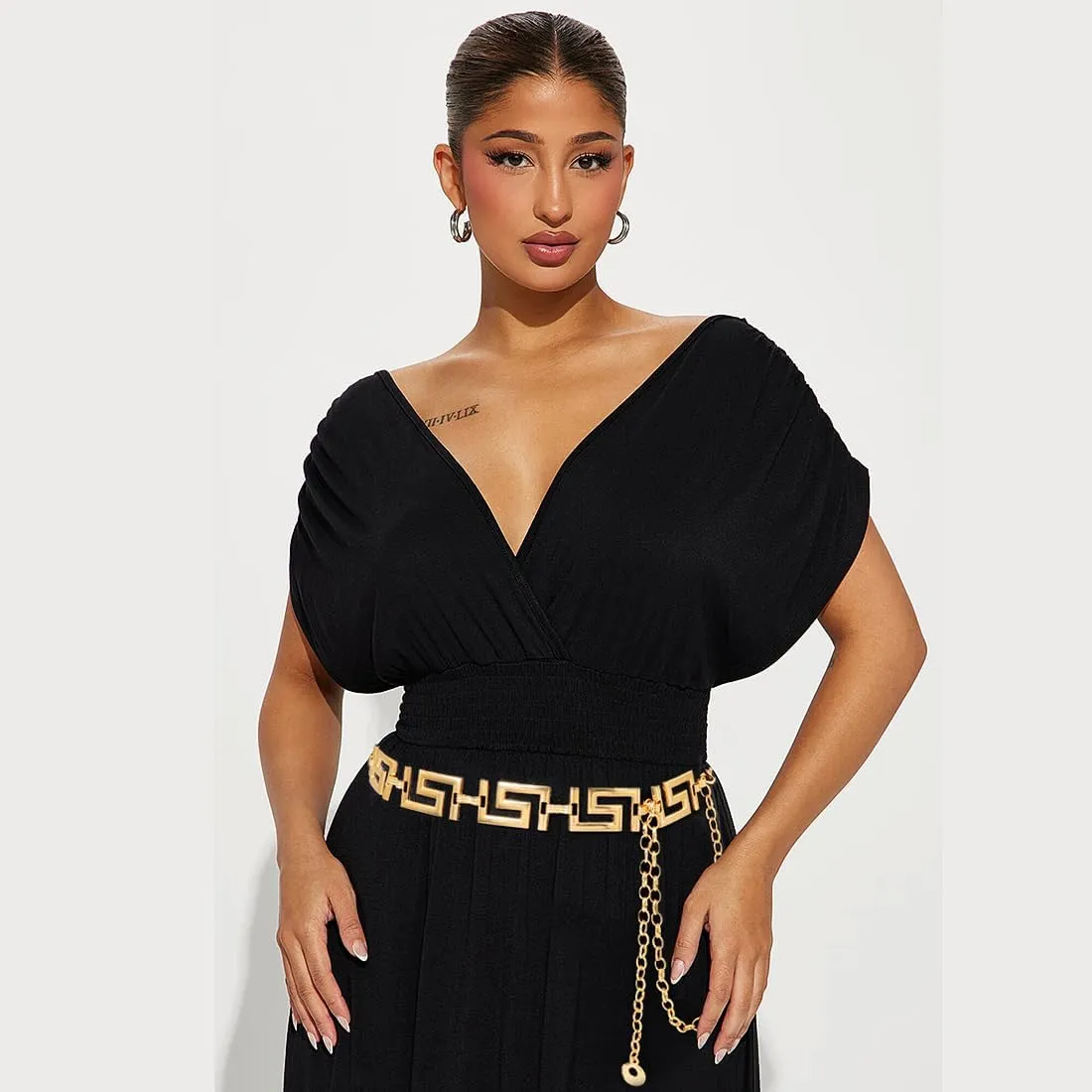 Waist Chain for Women Metal Belly Belt Adjustable Waist Belt for Dress Vest Jeans