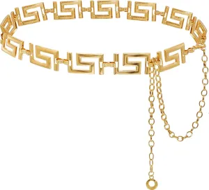 Waist Chain for Women Metal Belly Belt Adjustable Waist Belt for Dress Vest Jeans